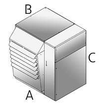 Размеры Tecnoclima PA